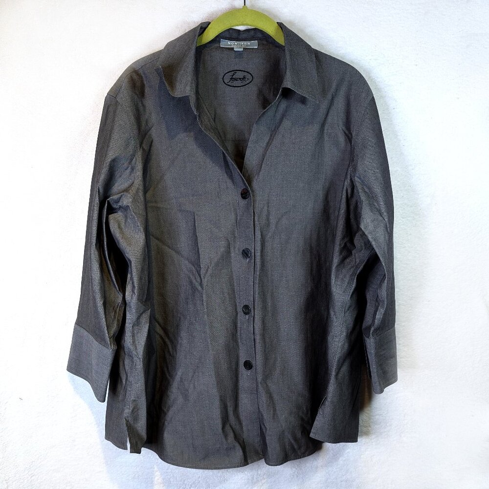 Grey Foxcroft cotton shirt Size 16W
